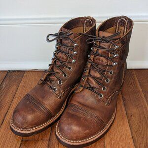 Red Wing Iron Ranger Boots, copper, men's size 6D